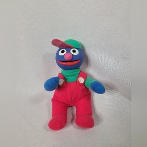 RARE Vintage 1996 Tyco 6" Rubber Face Plush GROVER Doll Toy Sesame Street